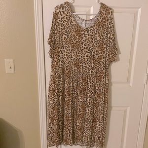 DB Moon Animal Print Knee length dress